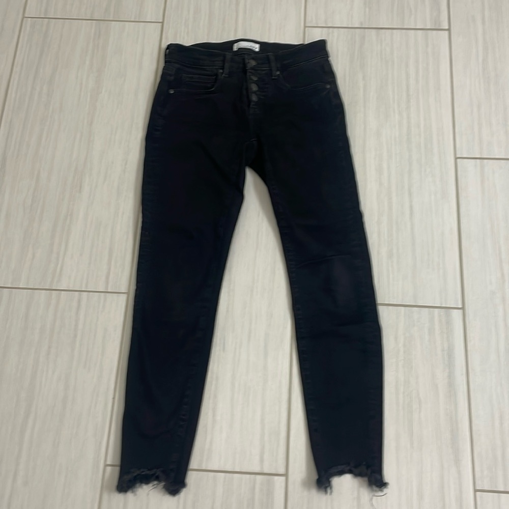 Black mid-rise loft jeans